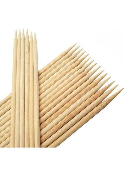 Ahşap Uzun ve Kalın Çöp Şiş Çubuğu 40 cm 20 Adet