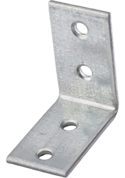 Mobilya Köşe Bağlantı Sabitleme L Demir Deprem Dolap Duvar Birleştirme Gönye 35X35X20 mm (10 Adet)