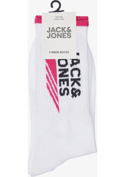 Jacluca Logo Tennıs Sock Pembe Erkek Çorap 12234472-PINK fiyatları