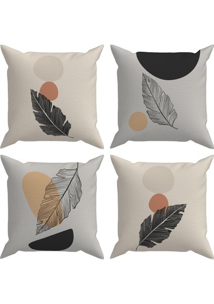 Feather 4'lü Kırlent Kılıfı Ds1 40 x 40 cm