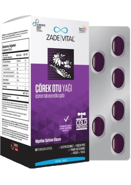 Çörek Otu Yağı 900 Mg 60 Kapsül