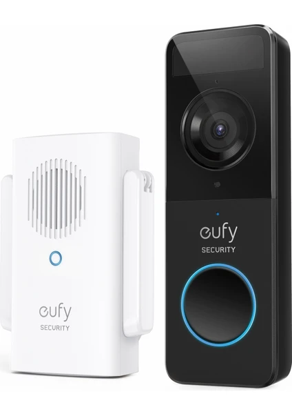 Eufy Security Kablosuz Kapı Zili 1080p Dahili Bataryalı - E8220  (Anker Türkiye Garantili)