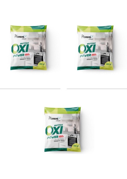 Homm Clean Oxi Power Mutfak 500 ml 3’lü Paket