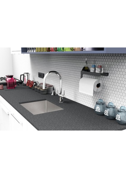 Dekoratif Mat Siyah Metal Bahartatlık Raflı Havlu Peçetelik & Havlu Tutucu & Kağıt Havluluk fiyatları