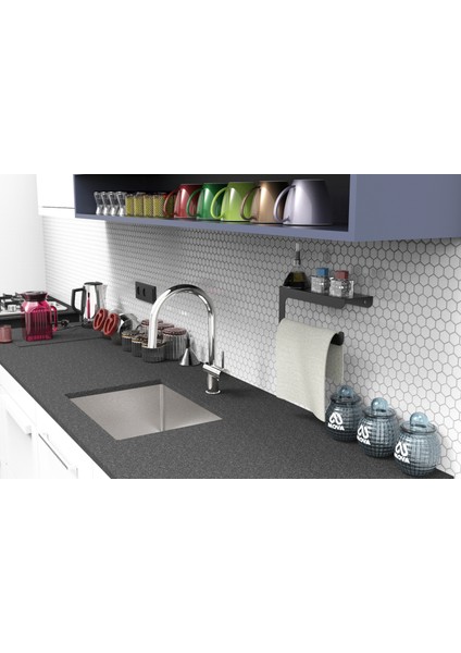 Dekoratif Mat Siyah Metal Bahartatlık Raflı Havlu Peçetelik & Havlu Tutucu & Kağıt Havluluk modelleri