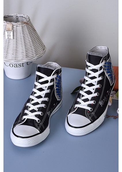 Attack On Titan Baskılı Kaydırmaz Taban Converse