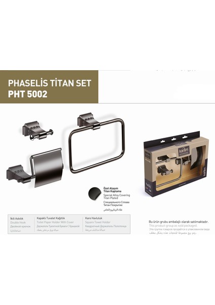 Mesa Teknik Phaselis Serisi Titan 3lü Aksesuar Set fiyatları