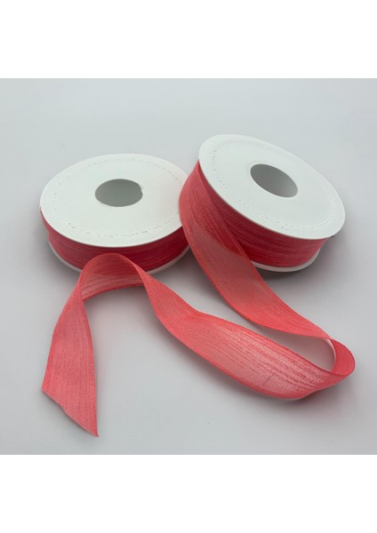 Keten Kurdele 2,5CM-20MT Nar Çiçeği