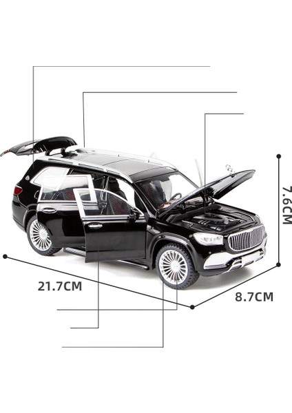 1:24 Simülasyon Alaşım Mercedes-Benz Maybach GLS600 Araba Modeli (Yurt Dışından) fiyatları