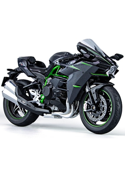 1:9 Kawasaki Ninja H2 Simülasyon Alaşımlı Motosiklet Modeli Süs (Yurt Dışından)