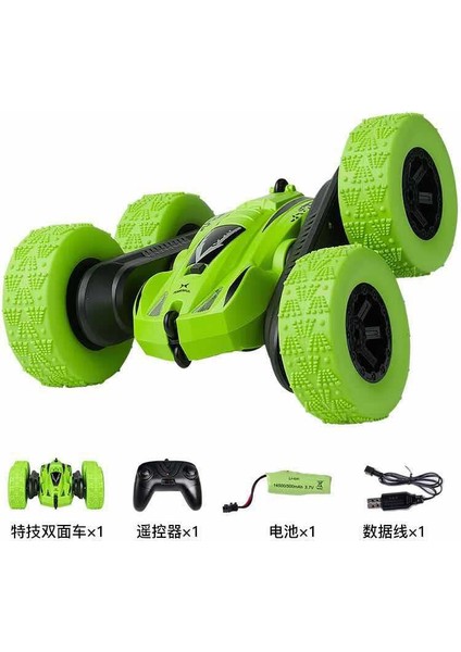 2.4g 360° Dönebilen Damperli Salıncak Kolu Çift Taraflı Akrobasi Oyuncak Araba (Yurt Dışından)