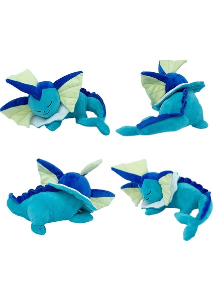 Uyuyan Vaporeon Poké Peluş Pokémon Peluş Oyuncak (Yurt Dışından)