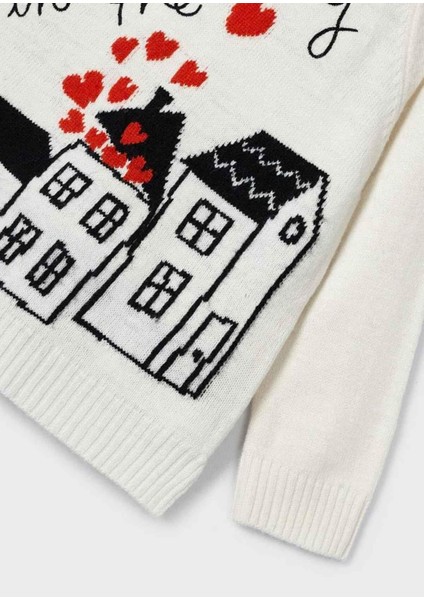 2-9 Yaş Kız Çocuk Örme Elbise Krem modelleri