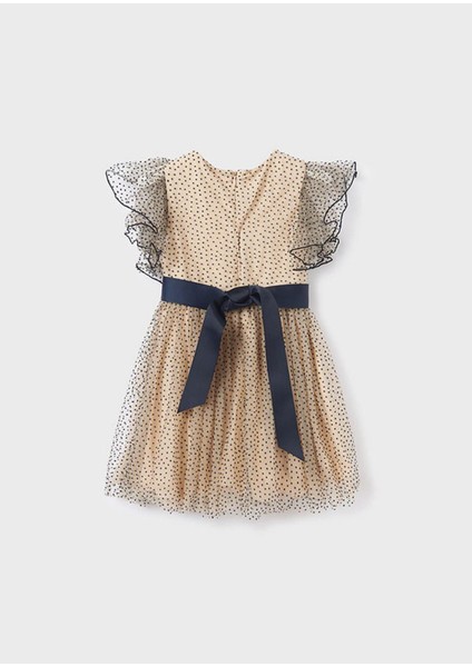 4-10 Yaş Kız Çocuk Elbise Bej modelleri