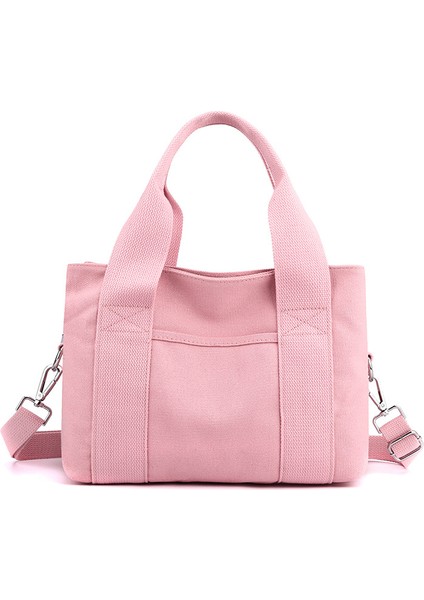 Basit ve Şık Kore Tarzı Düz Renk Büyük Kapasiteli Kanvas Çanta (Yurt Dışından)