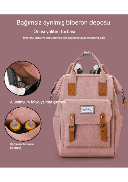 Postacı Rüzgar Anne Çantası Büyük Kapasiteli Isı Yalıtımlı Biberon Sırt Çantası (Yurt Dışından) fiyatları