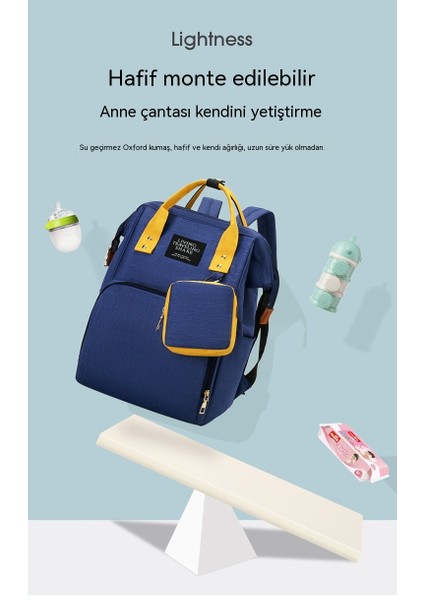 Anne Çantası Hafif Omuzlar ve Büyük Kapasiteli Hamile Anne Dışarı Moda Anne Çantası Anne Bebek Çantası Hediye (Yurt Dışından) fiyatları