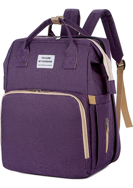 Çok Fonksiyonlu Katlanabilir Yatak Mumya Çanta Beşik Leştirilmiş Versiyonu Omuzlu Anne Bebek Çantası Yatak Bebek Çantası (Yurt Dışından)