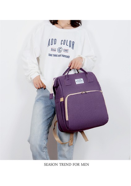 Çok Fonksiyonlu Katlanabilir Yatak Mumya Çanta Beşik Leştirilmiş Versiyonu Omuzlu Anne Bebek Çantası Yatak Bebek Çantası (Yurt Dışından) fiyatları