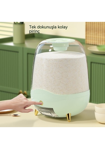 Gıda Sınıfı Mutfak Tahılları ve Tahıllar Pirinç Kovaları ile Basılır, Ev Tipi Büyük Kapasiteli 10KG ve Neme Dayanıklı Sızdırmaz Depolama Pirinç Kovaları 5kg (Yurt Dışından) indirimleri