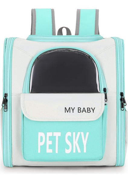 Kedi Çantası Moda ve Kullanışlı Evcil Hayvan Çantası Büyük Kapasiteli Köpek Çantası Açık Kedi Sırt Çantası (Yurt Dışından)