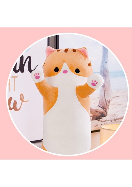 Kedi Peluş Oyuncaklar Yüksek Simülasyon Nefes Dekoratif Oyuncak Uzun Kedi Yastık Peluş Oyuncaklar Kız (Yurt Dışından) modelleri