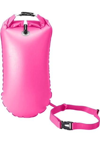 Yüzme Şamandıra Şamandıra Güvenlik Çantası Şişme Açık Su Açık Kuru Yaşam Kemer 20L Pembe 27X63 cm (Yurt Dışından) fiyatları