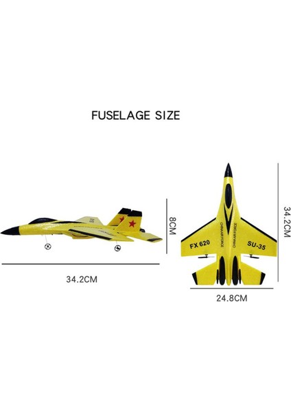 Hulv Su 35 Avion Rc Uzaktan Kumanda Uçak Kontrolörü Su-35 Avcı Modeli Uçak (Yurt Dışından)