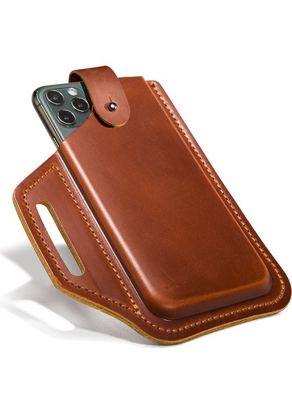 Deri Eski Tip Telefon Bel Çantası (Yurt Dışından)