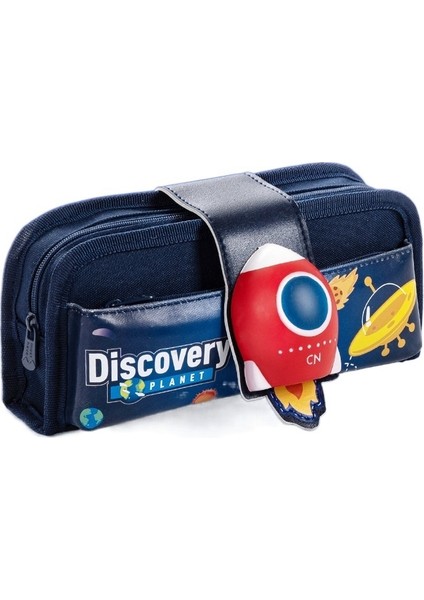 Maihe Yaratıcı Kırtasiye Velcro Karikatür Unzip Flip Top Kalem Kutusu (Yurt Dışından)