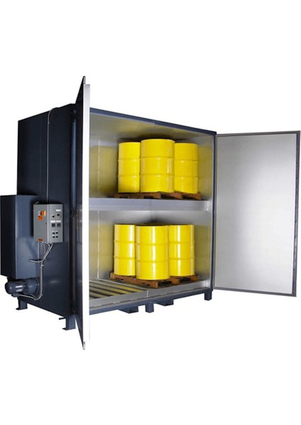 Endüstriyel Elektrikli Varil ve Ibc Tank Isıtma Fırını, Isıtma Kabini 16VARIL