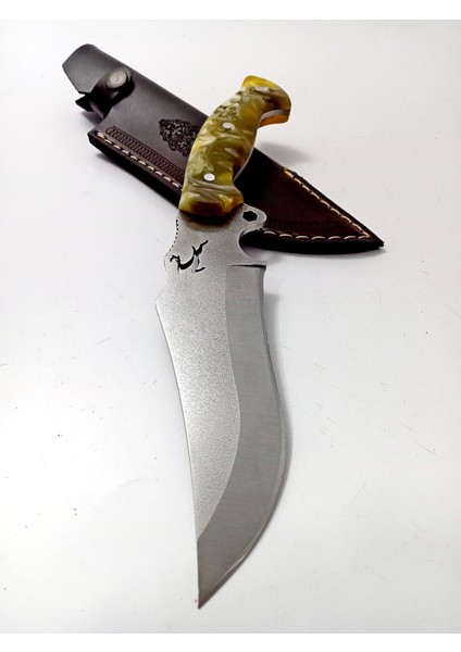 El Yapımı Epoksi Kabzeli Paslanmaz Çelikten Kamp Bıçağı,doğa Bıçağı Geyikli fırsatları