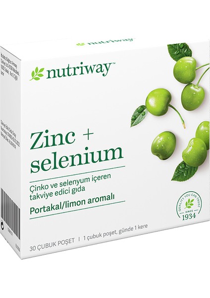 Zinc + Selenium Nutriway™ Çinko ve Selenyum Içeren Takviye Edici Gıda