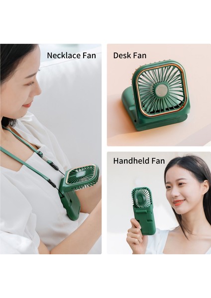 Katlanabilir Asılı Mini Giyilebilir Fan - Yeşil (Yurt Dışından) modelleri