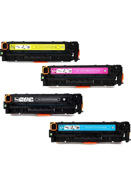 Trendtoner Hp Color Laserjet CP1312N Uyumulu Toner 125A 4 Renkli Set
