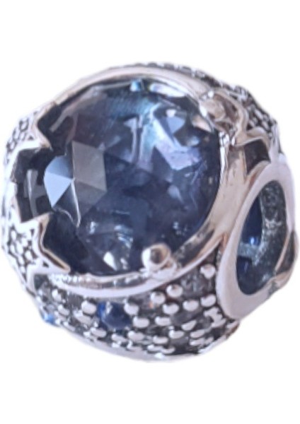 Yıldızlı Gece Charm | 925 Ayar Gümüş