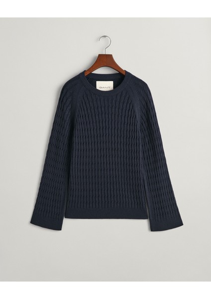 Kadın Lacivert Regular Fit Bisiklet Yaka Kazak 4804154.433