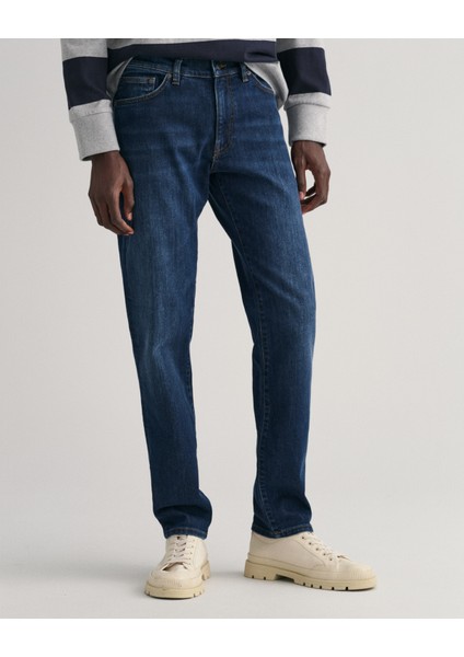 Erkek Lacivert Slim Fit Jean Pantolon 1000260.961 fırsatları