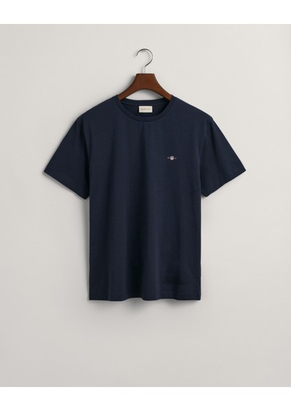 Erkek Lacivert Regular Fit Bisiklet Yaka Logolu T-Shirt 2003184.433 modelleri