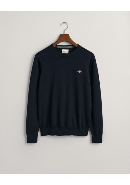 Erkek Lacivert Regular Fit Bisiklet Yaka Kazak 8030561.433