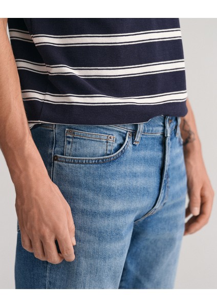 Erkek Mavi Slim Fit Jean Pantolon 1000260.971 fırsatları