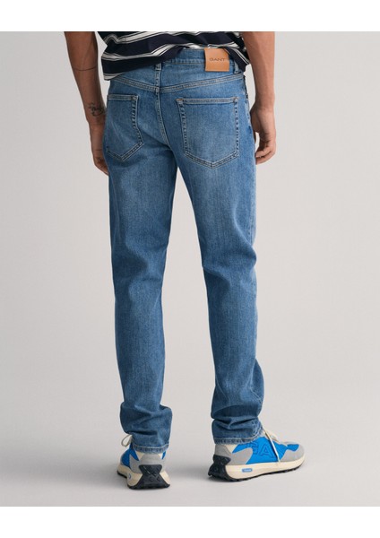 Erkek Mavi Slim Fit Jean Pantolon 1000260.971 fiyatları