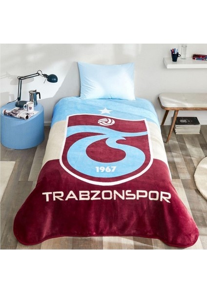 Lisanslı Tek Kişilik Trabzonspor Üç Renk Battaniye