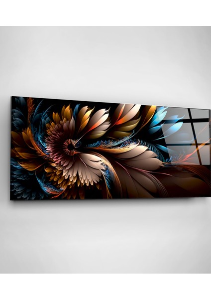 Renkli Tüyler Cam Tablo, Dekoratif Cam Tablo fiyatları