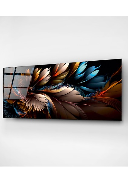 Renkli Tüyler Cam Tablo, Dekoratif Cam Tablo fırsatları