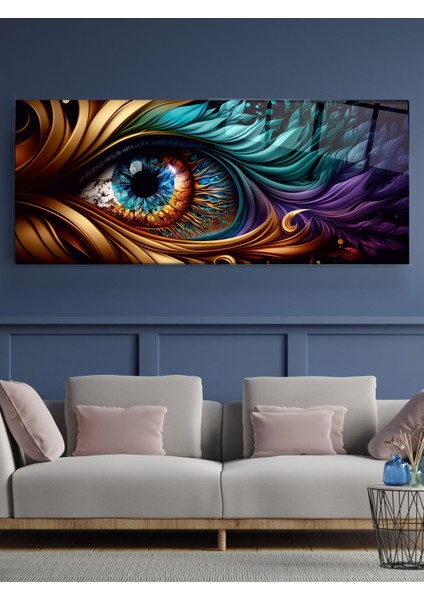 Colored Eyes Cam Tablo, Dekoratif Cam Tablo