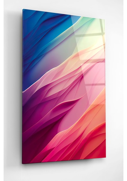 Renkli Soyut Cam Tablo, Dekoratif Cam Tablo modelleri