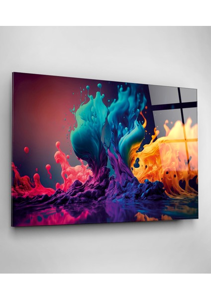 Color Splash Cam Tablo, Dekoratif Cam Tablo modelleri