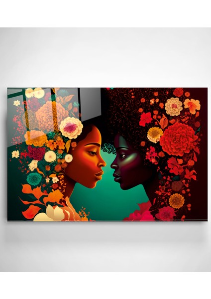 Woman Flower Cam Tablo, Dekoratif Cam Tablo fiyatları