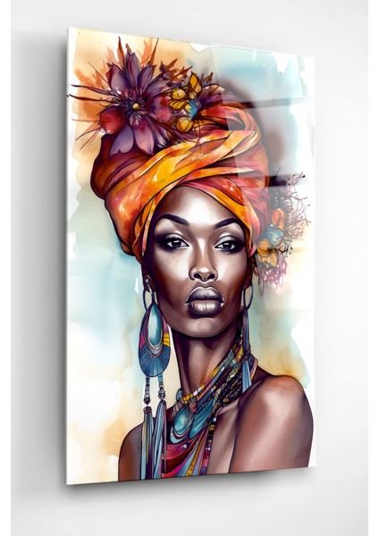 Afrikalı Kadın Cam Tablo, Dekoratif Cam Tablo modelleri